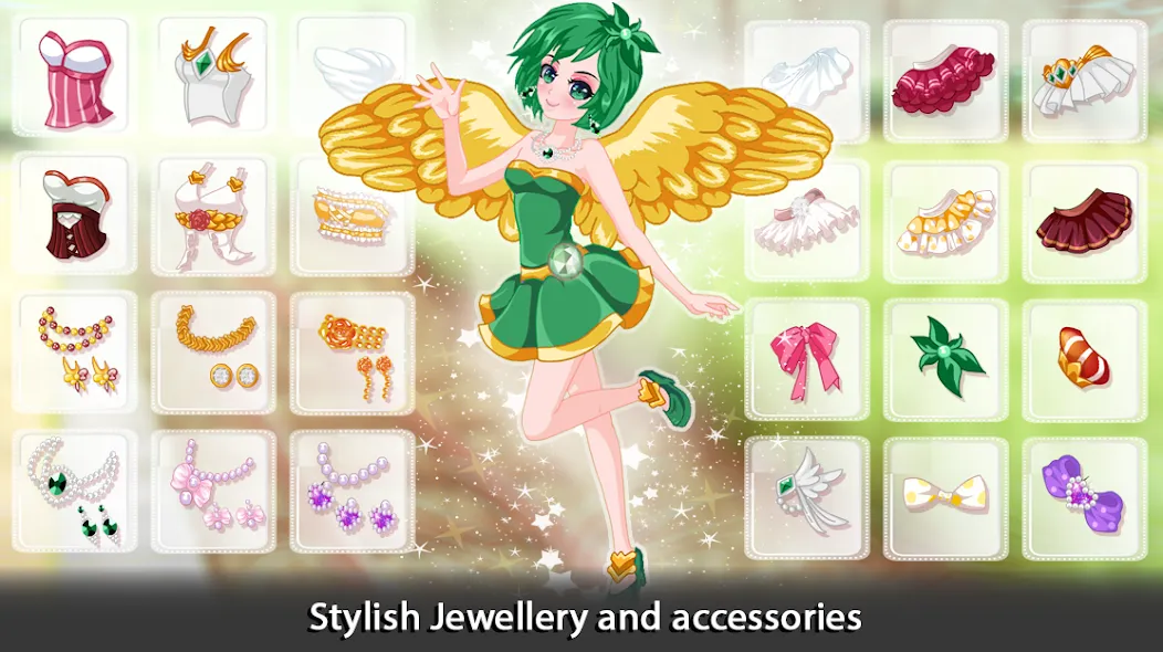 Dress Up Angel Anime Girl Game  [МОД Много монет] Screenshot 3