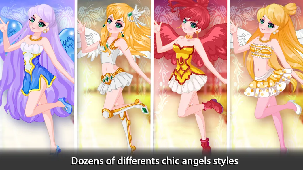 Dress Up Angel Anime Girl Game  [МОД Много монет] Screenshot 4