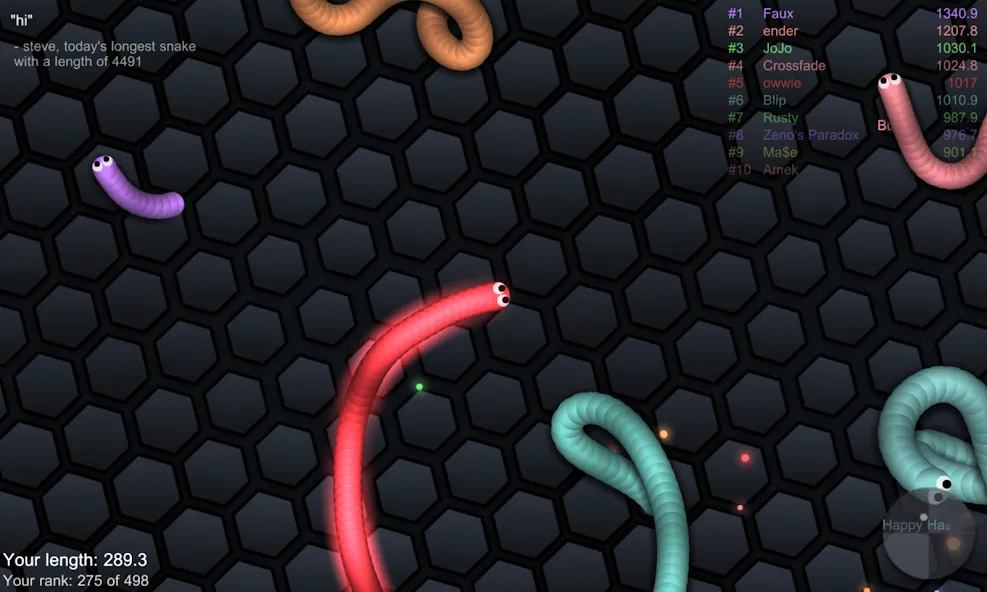 slither.io  [МОД Бесконечные монеты] Screenshot 2