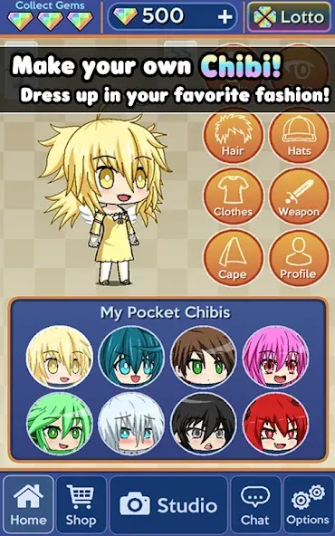 Pocket Chibi - Anime Dress Up (Покет Чиби)  [МОД Много монет] Screenshot 2