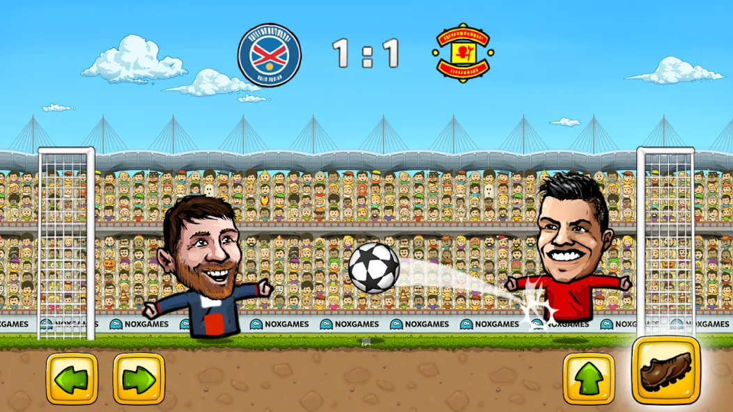 Puppet Soccer: Champs League (Паппет Соккер)  [МОД Меню] Screenshot 2