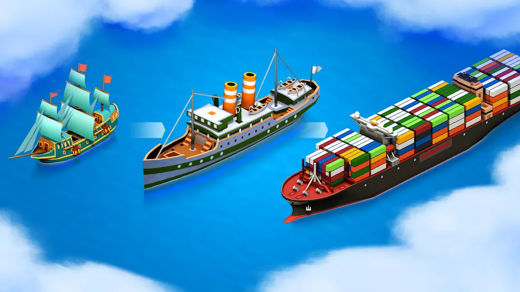 Sea Port: Cargo Boat Tycoon (Си Порт)  [МОД Menu] Screenshot 2