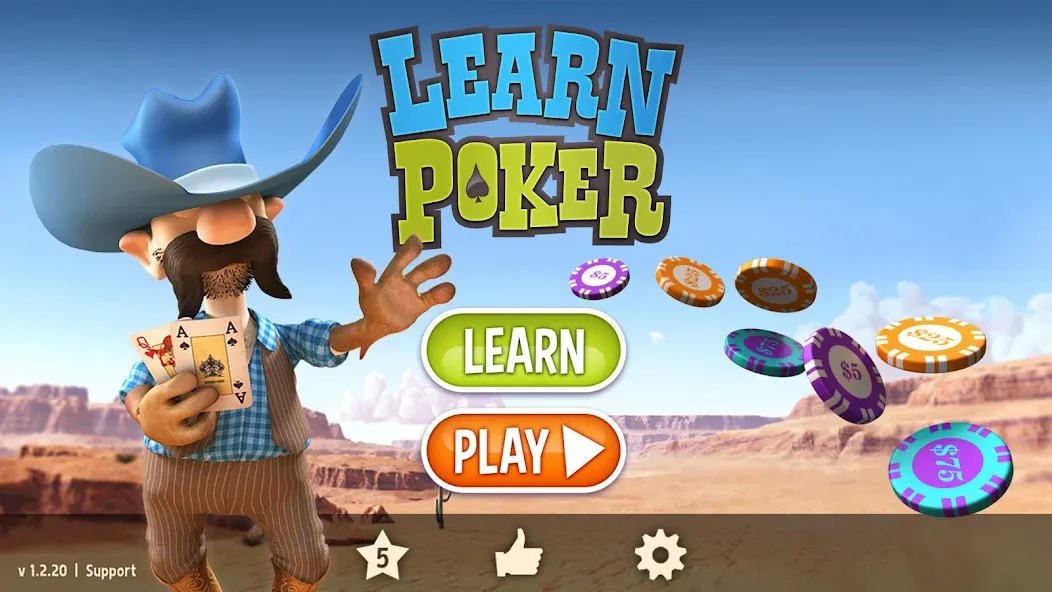 Learn Poker - How to Play  [МОД Mega Pack] Screenshot 1