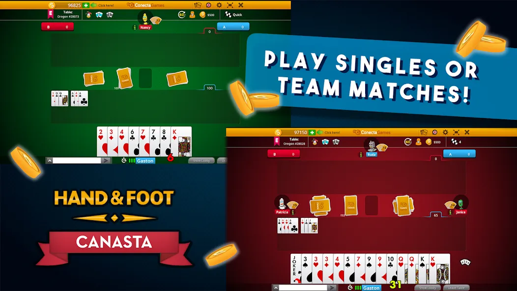 Hand and Foot Canasta  [МОД Menu] Screenshot 4