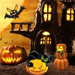 Взломанная Halloween Hidden Objects (Хэллоуин Скрытые Объекты)  [МОД Меню] - стабильная версия apk на Андроид