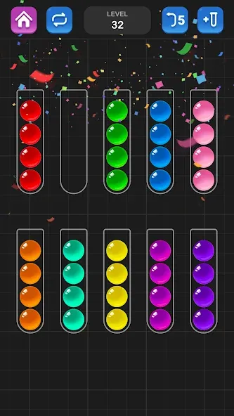 Ball Sort Puzzle - Color Game  [МОД Все открыто] Screenshot 5