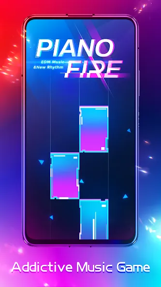 Piano Fire: Edm Music & Piano (Пиано Файр)  [МОД Бесконечные монеты] Screenshot 1