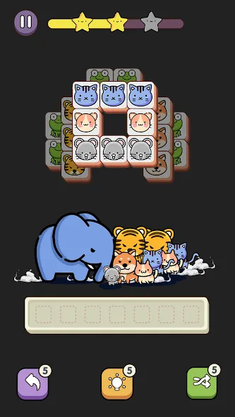 Match 3 Animal - Zen Puzzle (Матч 3 Животное)  [МОД Menu] Screenshot 4