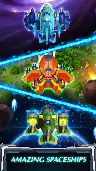 Skyforce Invaders (Скаифорс Инвейдерс)  [МОД Меню] Screenshot 3