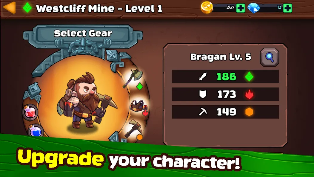 Mine Quest 2: RPG Mining Game (Мине Квест 2)  [МОД Menu] Screenshot 3