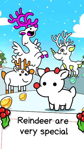 Reindeer Evolution: Idle Game (Рейндир Эволюция)  [МОД Меню] Screenshot 1