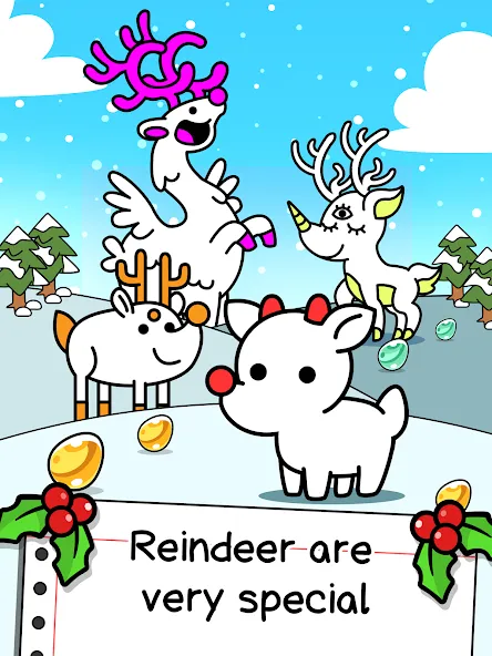 Reindeer Evolution: Idle Game (Рейндир Эволюция)  [МОД Меню] Screenshot 5