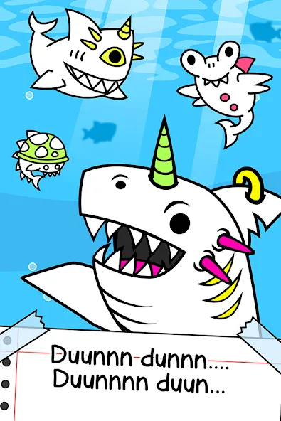 Shark Evolution: Idle Game (Шарк Эволюшн)  [МОД Unlocked] Screenshot 1