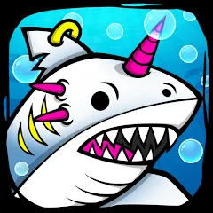 Взлом Shark Evolution: Idle Game (Шарк Эволюшн)  [МОД Unlocked] - стабильная версия apk на Андроид