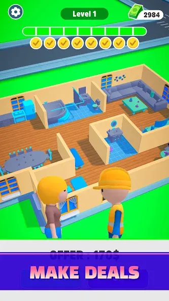 Home Builder 3D !  [МОД Меню] Screenshot 3