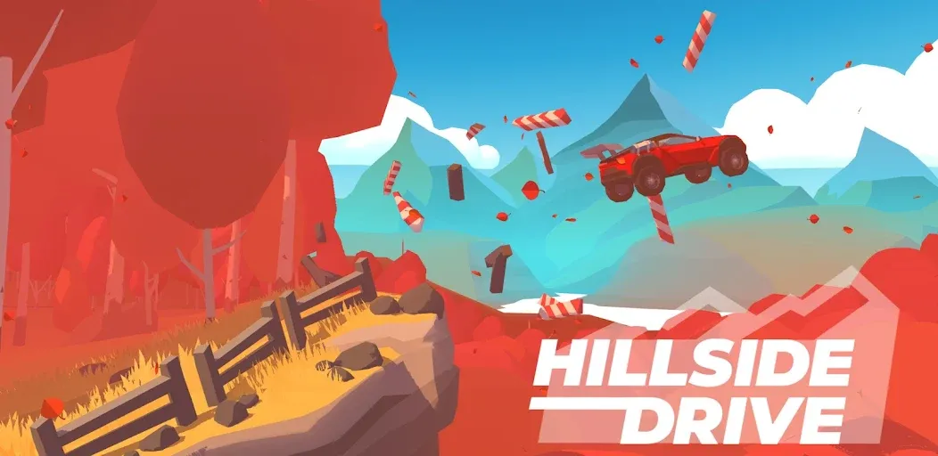 Hillside Drive: car racing (Хиллсайд Драйв Рейсинг)  [МОД Бесконечные деньги] Screenshot 1