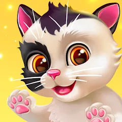 Взломанная My Cat - Virtual pet simulator (Мой кот)  [МОД Unlocked] - стабильная версия apk на Андроид