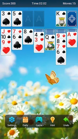 Solitaire  [МОД Бесконечные монеты] Screenshot 2