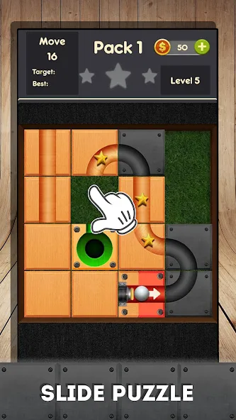 Rolling ball - slide puzzle  [МОД Unlimited Money] Screenshot 2