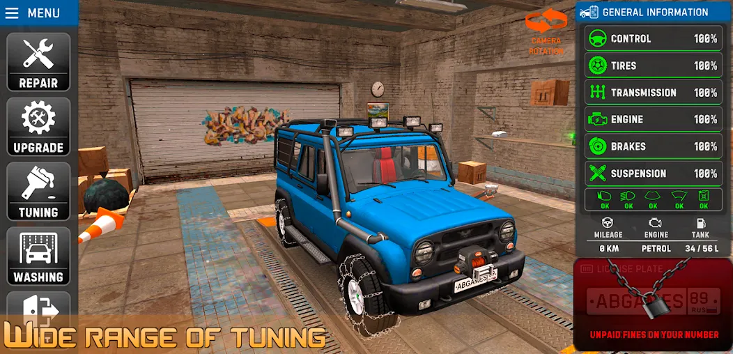 Russian Car Driver Uaz Hunter  [МОД Unlocked] Screenshot 4