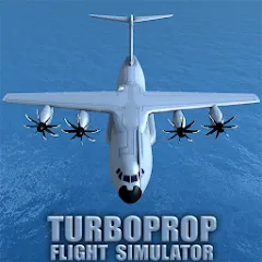 Взломанная Turboprop Flight Simulator (Турбовинтовой симулятор полета 3D)  [МОД Все открыто] - полная версия apk на Андроид