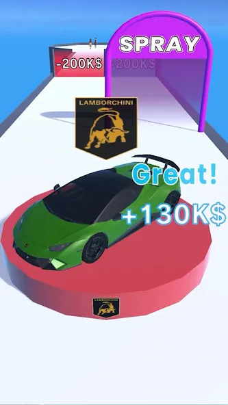 Get the Supercar 3D (Гет зе Суперкар 3Д)  [МОД Menu] Screenshot 1