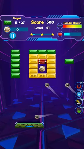 Brick Breaker- Bricks 3d Game (Бриксандболл)  [МОД Бесконечные монеты] Screenshot 2