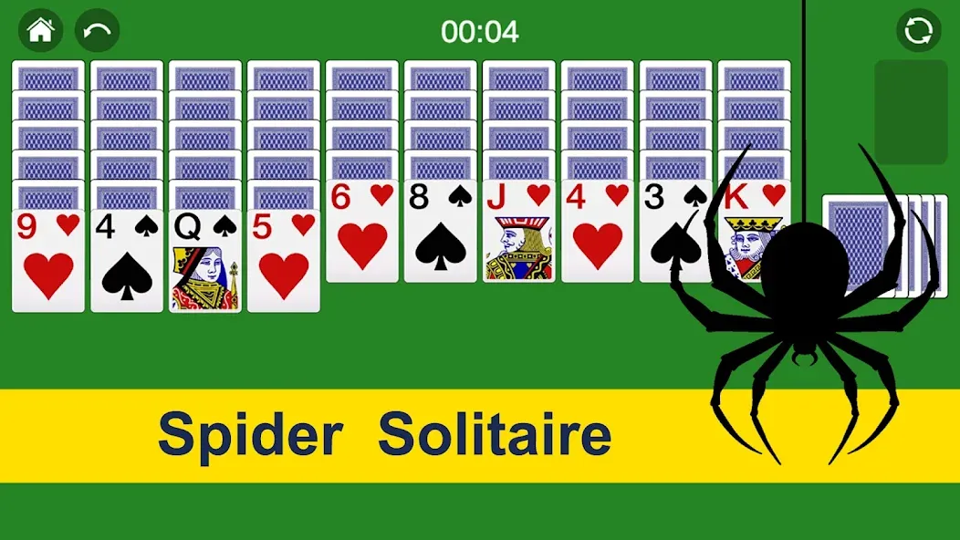 Spider Solitaire Card Game Fun  [МОД Unlocked] Screenshot 1