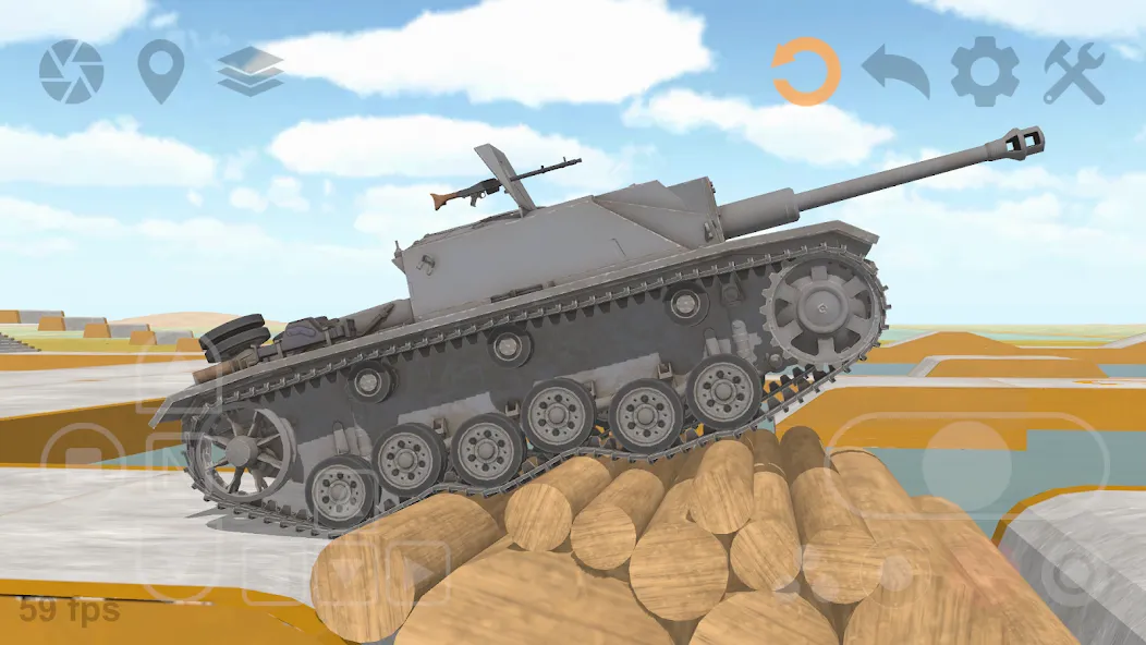 Tank Physics Mobile Vol.3  [МОД Все открыто] Screenshot 3