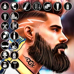 Скачать взлом Barber Shop Hair Cut Sim Games (Барбершоп игры на подстригание волос)  [МОД Menu] - последняя версия apk на Андроид