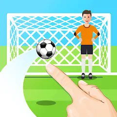 Взлом Penalty Shootout Game Offline (Пенальти игра без подключения к интернету)  [МОД Unlocked] - стабильная версия apk на Андроид