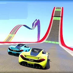 Скачать взломанную Mega Ramp Car Offline Games  [МОД Бесконечные монеты] - полная версия apk на Андроид