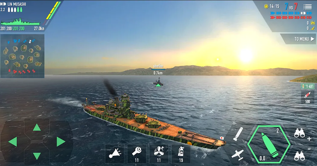 Battle of Warships: Online (Баттл оф Уоршипс)  [МОД Меню] Screenshot 3