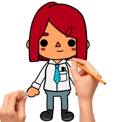 Скачать взломанную How to draw Toca  [МОД Бесконечные монеты] - последняя версия apk на Андроид