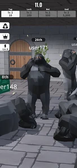 Gorilla Clicker (Горилла кликер)  [МОД Все открыто] Screenshot 1