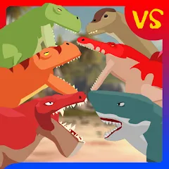 Взлом T-Rex Fights Dinosaurs  [МОД Unlimited Money] - последняя версия apk на Андроид