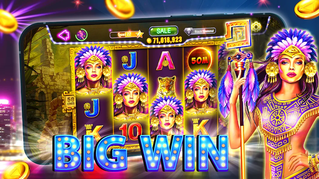 Old Vegas Slots - Casino 777 (Олд Вегас Слотс)  [МОД Бесконечные монеты] Screenshot 1