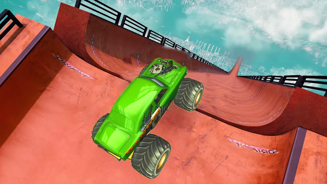 Monster Truck Car Game 3d (Монстр Трак Стант)  [МОД Бесконечные монеты] Screenshot 4