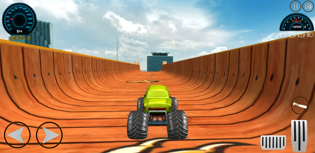 Monster Truck Car Game 3d (Монстр Трак Стант)  [МОД Бесконечные монеты] Screenshot 5