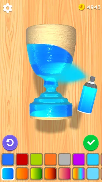 Wood Turning 3D - Carving Game  [МОД Много монет] Screenshot 4