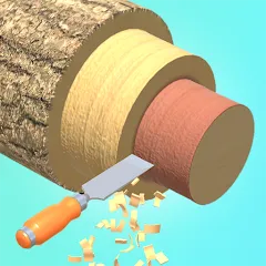 Взлом Wood Turning 3D - Carving Game  [МОД Много монет] - стабильная версия apk на Андроид