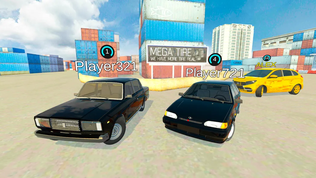 Lada Drift Simulator - Online  [МОД Unlocked] Screenshot 2