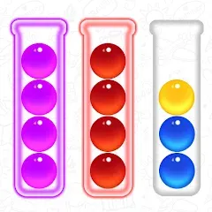 Скачать взломанную Ball Sort - Color Puzzle Game (Болл Сорт)  [МОД Меню] - последняя версия apk на Андроид