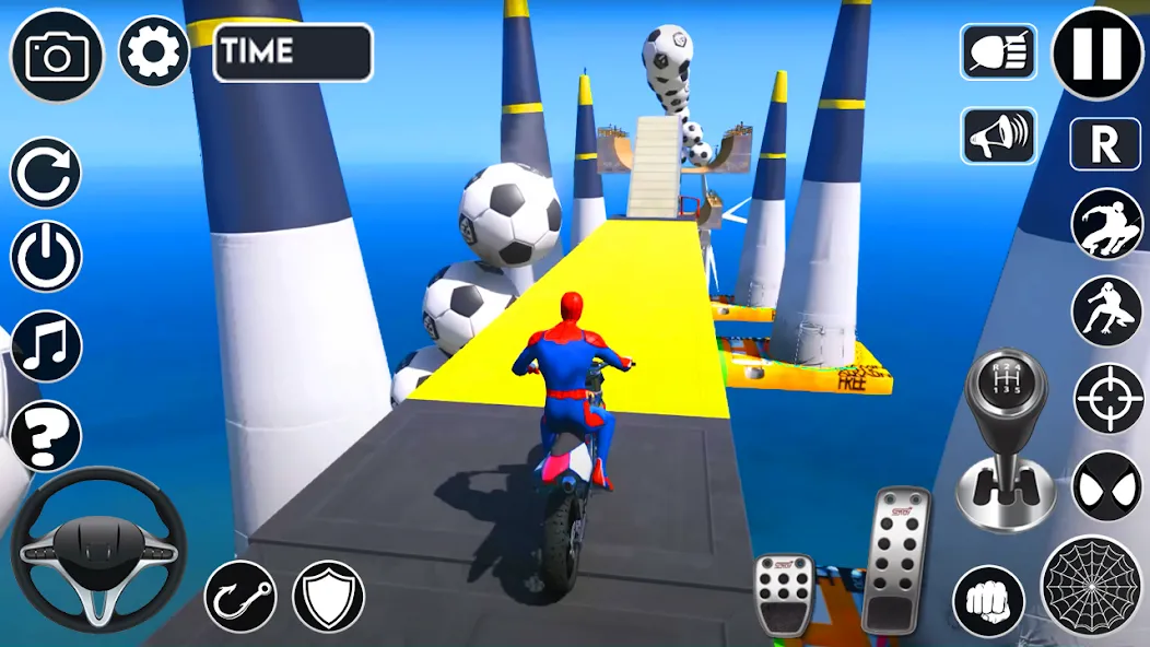 Superhero Tricky Bike Stunt (упергерой Трики Байк Стант)  [МОД Unlocked] Screenshot 5