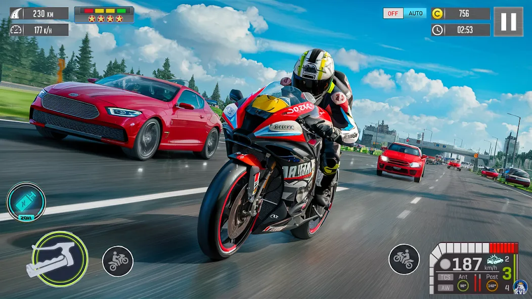 Moto Racing 3d Motorcycle Game (Дерт Байк Рейсинг 3Д)  [МОД Бесконечные деньги] Screenshot 1