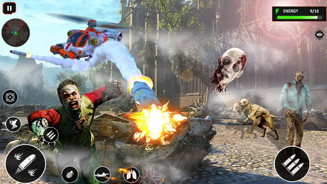 Sniper Zombie Shooting (Зомби стреляющая оффлайн игра)  [МОД Бесконечные монеты] Screenshot 2