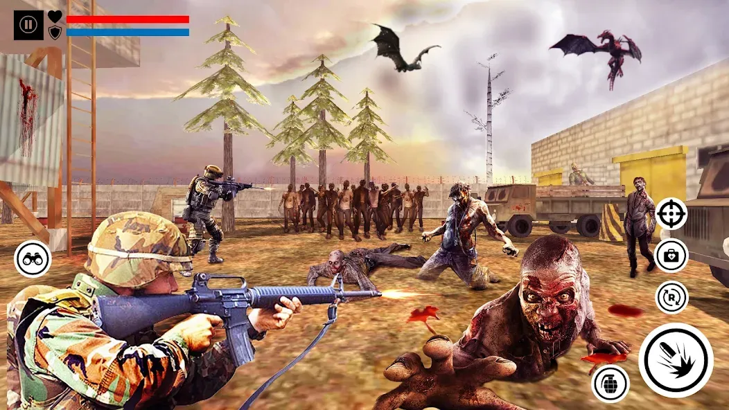 Sniper Zombie Shooting (Зомби стреляющая оффлайн игра)  [МОД Бесконечные монеты] Screenshot 3