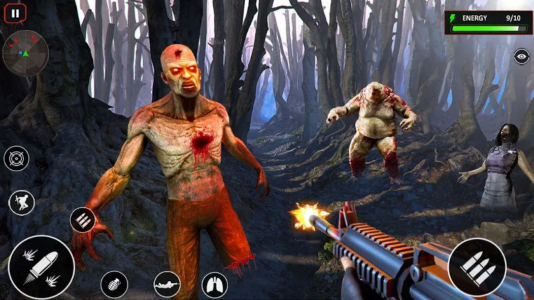 Sniper Zombie Shooting (Зомби стреляющая оффлайн игра)  [МОД Бесконечные монеты] Screenshot 5