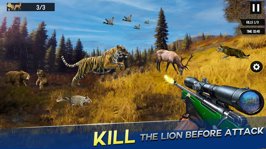 Sniper Animal Deer Hunter Game (Снайперские игры на животных)  [МОД Много денег] Screenshot 3