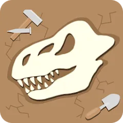 Взлом Dino Fossil Dig - Jurassic Adv (Дино Фоссил Диг)  [МОД Mega Pack] - последняя версия apk на Андроид